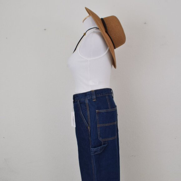 NWT Cello Dark Wash High Rise Wide Leg Carpenter Jeans size 5 - Picture 2 of 11